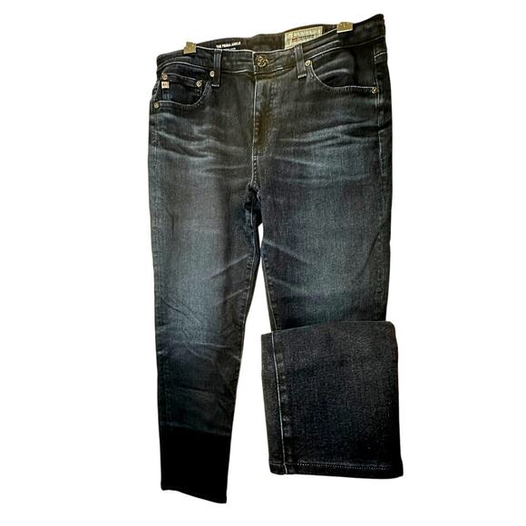 AG Adriano Dark Wash Whiskered The Prima Ankle Cigarette Ankle Jean 30R - Picture 8 of 13